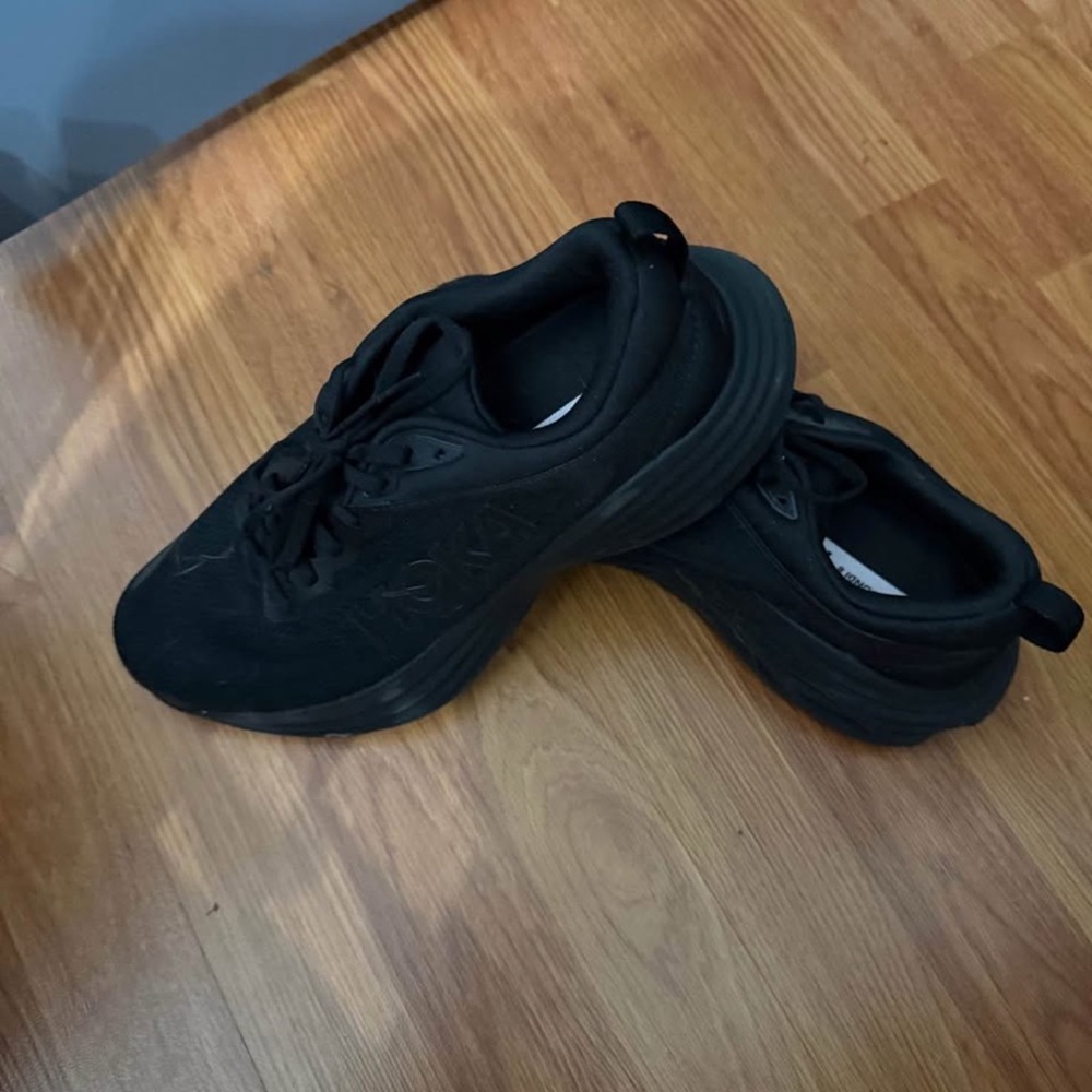 Hoka One One Black Bondi 8 Sneakers